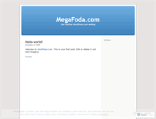 Tablet Screenshot of megafoda.wordpress.com