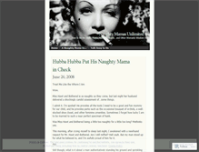 Tablet Screenshot of naughtymamas.wordpress.com