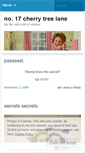 Mobile Screenshot of number17cherrytreelane.wordpress.com