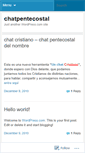 Mobile Screenshot of chatpentecostal.wordpress.com