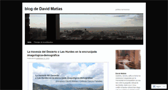 Desktop Screenshot of davidmatias.wordpress.com