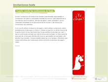 Tablet Screenshot of invitacionesboda.wordpress.com