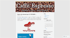 Desktop Screenshot of caffespresso.wordpress.com