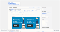 Desktop Screenshot of kiwirights.wordpress.com