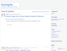 Tablet Screenshot of kiwirights.wordpress.com