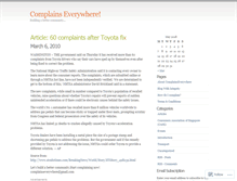 Tablet Screenshot of complainseverywhere.wordpress.com