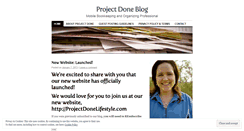 Desktop Screenshot of projectdoneblog.wordpress.com