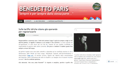 Desktop Screenshot of benedettoparis.wordpress.com