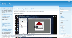 Desktop Screenshot of novicetopro.wordpress.com