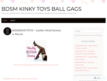 Tablet Screenshot of bdsmkinkytoysballgags.wordpress.com