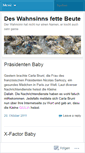 Mobile Screenshot of deswahnsinnsfettebeute.wordpress.com