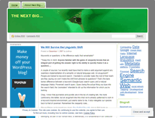Tablet Screenshot of nextbig.wordpress.com