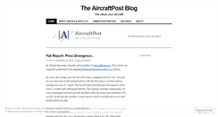 Desktop Screenshot of aircraftpostblog.wordpress.com
