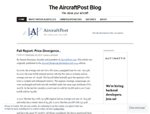 Tablet Screenshot of aircraftpostblog.wordpress.com