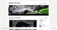 Desktop Screenshot of lillyguess.wordpress.com