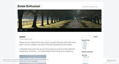 Desktop Screenshot of estateenthusiast.wordpress.com