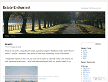 Tablet Screenshot of estateenthusiast.wordpress.com