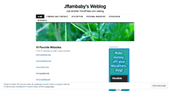 Desktop Screenshot of jflambaby.wordpress.com