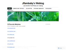 Tablet Screenshot of jflambaby.wordpress.com
