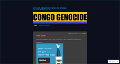 Desktop Screenshot of congogenocidecdsingle.wordpress.com