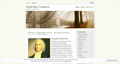 Desktop Screenshot of marshillclassical.wordpress.com