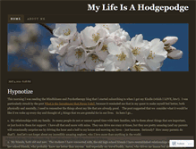 Tablet Screenshot of mylifeisahodgepodge.wordpress.com