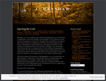 Tablet Screenshot of jhanshawphoto.wordpress.com
