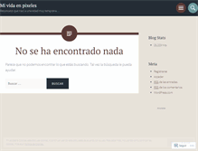 Tablet Screenshot of mividaenpixeles.wordpress.com