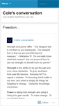 Mobile Screenshot of coleconversation.wordpress.com