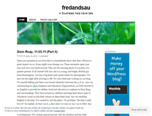 Tablet Screenshot of fredandsau.wordpress.com