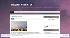 Desktop Screenshot of presentwithintent.wordpress.com