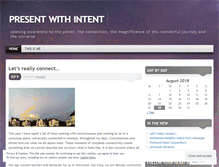 Tablet Screenshot of presentwithintent.wordpress.com