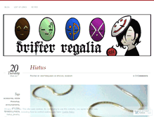 Tablet Screenshot of drifterregalia.wordpress.com