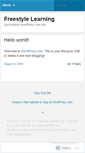 Mobile Screenshot of freestylelearning.wordpress.com