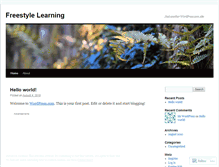 Tablet Screenshot of freestylelearning.wordpress.com
