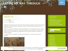 Tablet Screenshot of eatingmywaythrough.wordpress.com