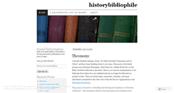Desktop Screenshot of historybibliophile.wordpress.com
