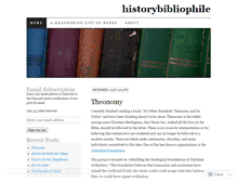 Tablet Screenshot of historybibliophile.wordpress.com