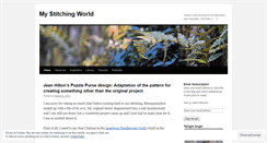 Desktop Screenshot of mystitchingworld.wordpress.com