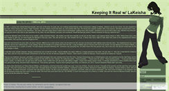 Desktop Screenshot of keepingitrealwithlakeisha.wordpress.com