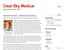 Tablet Screenshot of clearskymedical.wordpress.com