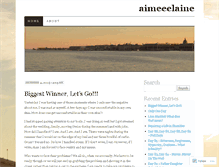 Tablet Screenshot of aimeeelaine.wordpress.com
