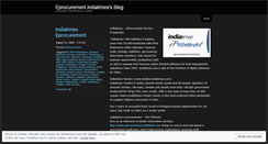 Desktop Screenshot of eprocurementindiatimes.wordpress.com