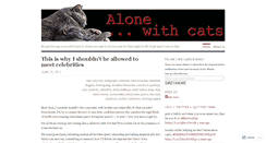 Desktop Screenshot of alonewithcats.wordpress.com
