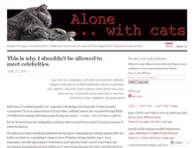 Tablet Screenshot of alonewithcats.wordpress.com