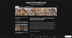 Desktop Screenshot of 111forsythe.wordpress.com