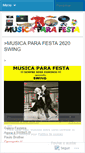 Mobile Screenshot of musicaparafesta.wordpress.com
