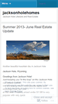 Mobile Screenshot of jacksonholehomes.wordpress.com