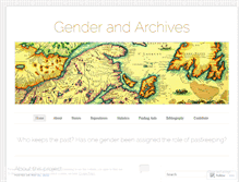 Tablet Screenshot of genderandarchives.wordpress.com