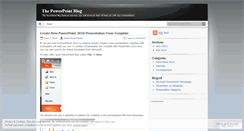 Desktop Screenshot of powerpointuser.wordpress.com